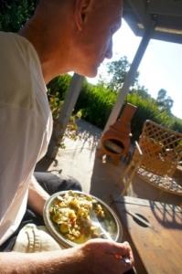 Paul eating according to his Metabolic Type.